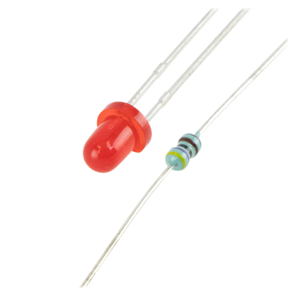 vært Kano Kæmpe stor Red 3mm LED and 4.7k ohm resistor (12VDC) – SeeMeCNC