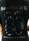 SeeMeCNC Short Sleeve Black/Black T-Shirt Back in Black