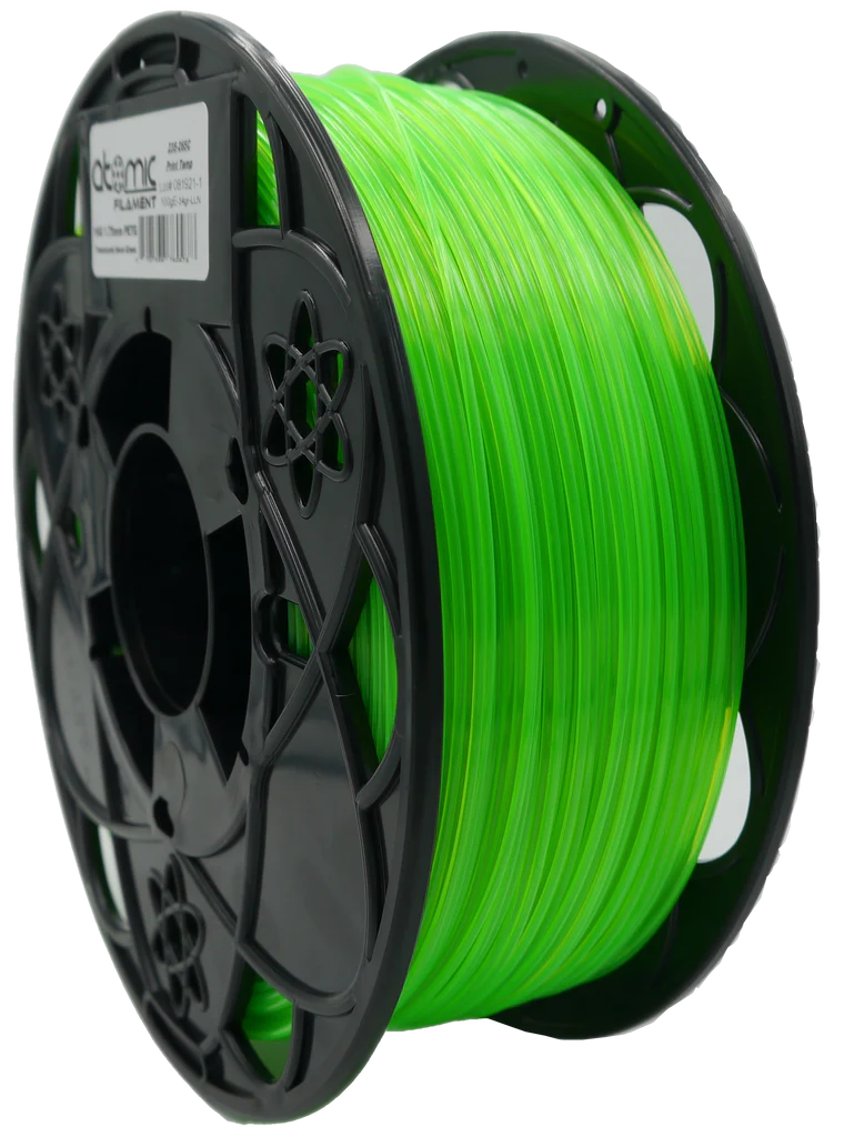 1.75 mm Neon Green UV Reactive Translucent PETG Atomic Filament 1kg Sp –  SeeMeCNC