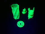 1.75 mm Translucent Neon Green UV Reactive PLA Atomic Filament 1kg Spool
