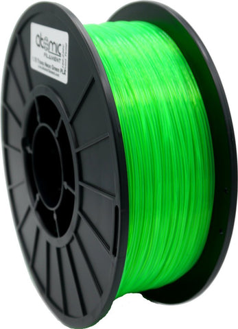 1.75mm Translucent UV Reactive Neon Green Atomic Filament PLA 1kg Spool-Filament-SeeMeCNC