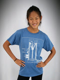 SeeMeCNC Short Sleeve Blue/White T-Shirt Artemis Blueprint