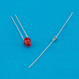 Red 3mm LED and 4.7k ohm resistor (12VDC)