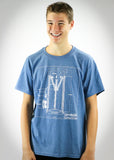 SeeMeCNC Short Sleeve Blue/White T-Shirt Artemis Blueprint