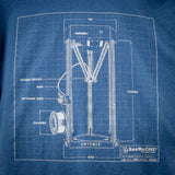 SeeMeCNC Short Sleeve Blue/White T-Shirt Artemis Blueprint