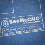 SeeMeCNC Short Sleeve Blue/White T-Shirt Artemis Blueprint