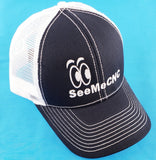 Trucker Style SeeMeCNC Hat Black-Silver