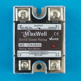 Solid State Relay (SSR) Switches 24VAC~480VAC 40A / Control with 3-32VDC