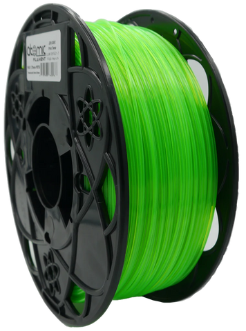 1.75 mm Neon Green UV Reactive Translucent PETG Atomic Filament 1kg Spool